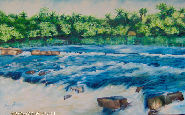 Minha terra Oil Canvas Marine Painting