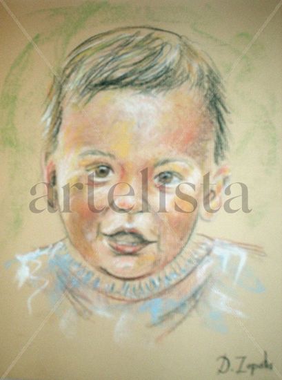 Boceto de retrato de bebé 