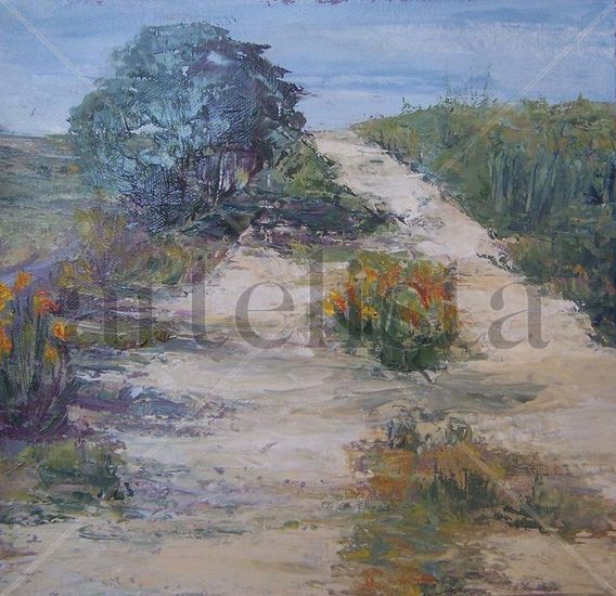 Camino de ida Oil Canvas Landscaping