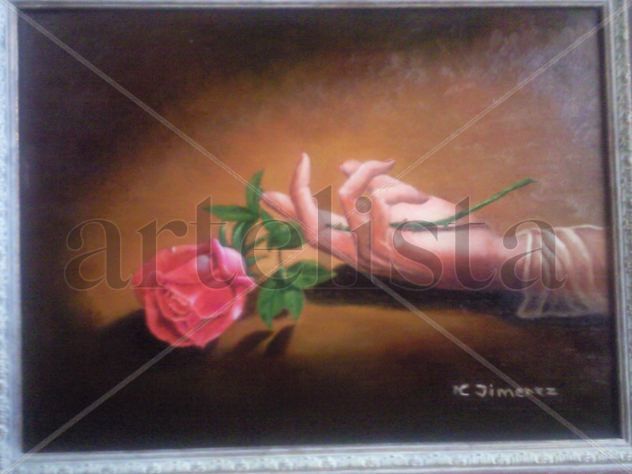mano y rosa