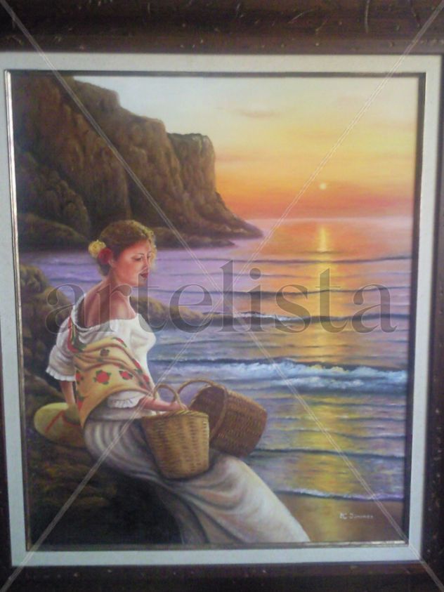 mujer en la playa