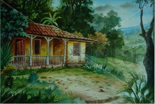 Casa Solariega Watercolour Paper Landscaping