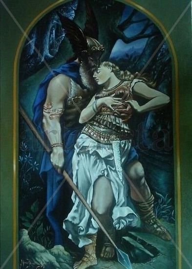 Despedida Oil Canvas Figure Painting