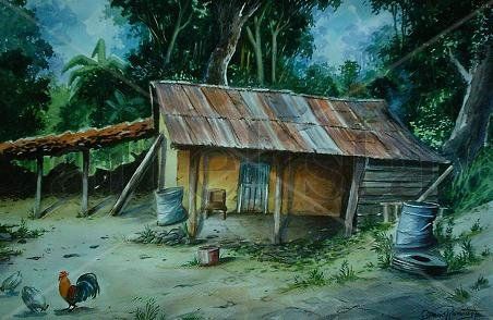 Acuarela Casa deL Peon