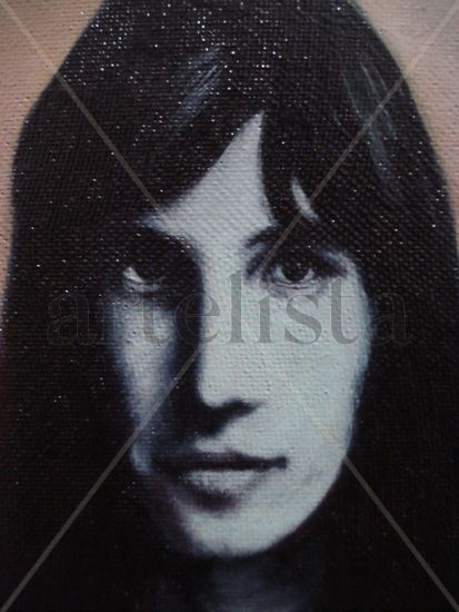 Detalle Pink Floyd 1971(Roger Waters) Oil Canvas Portrait