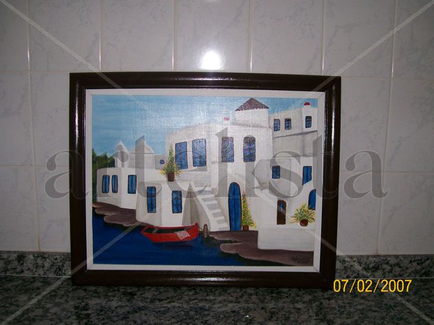 Paisaje de Santorini