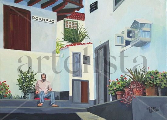 Calle Dornajo Acrylic Canvas Landscaping