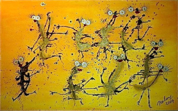 Trichomonas Dance Acrylic Canvas Others