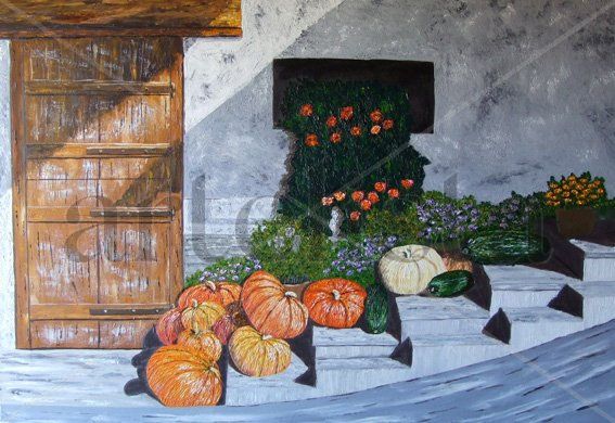 calabazas Oil Canvas Still Life Paintings