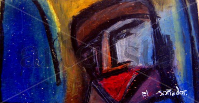 el soñador Pastel Paper Figure Painting