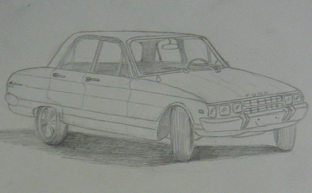 Ford Falcon. Pencil