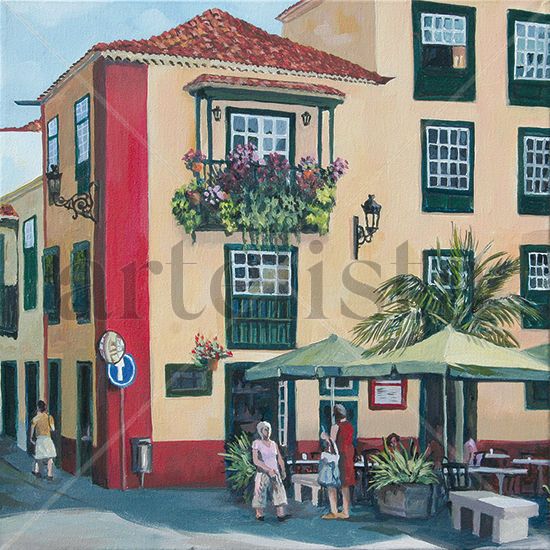 Plaza de Vandale. Oil Canvas Landscaping