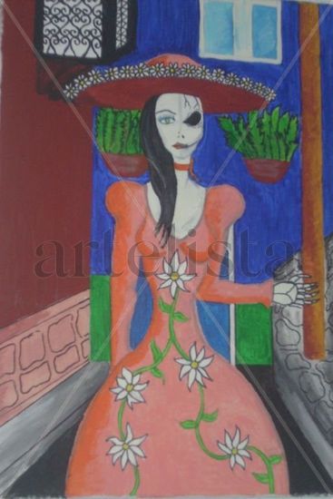 La catrina Watercolour Canvas Others