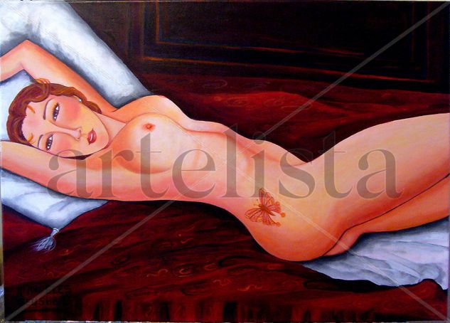 Tatuaje Acrylic Canvas Nude Paintings