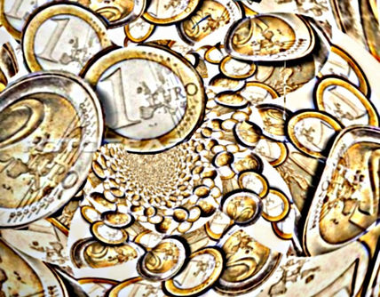 Euros en  cascada