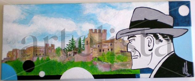 Panorámica de Sigüenza Acrylic Canvas Landscaping