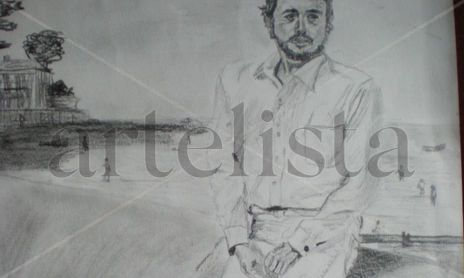 Daniel Muñoz Uribe: Dibujo (Lapiz sobre cartulina Durex)