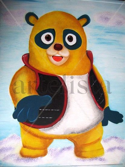 Agente Oso Oil Canvas Animals