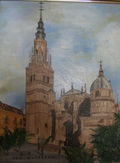 Catedral de Toledo Óleo Lienzo Paisaje