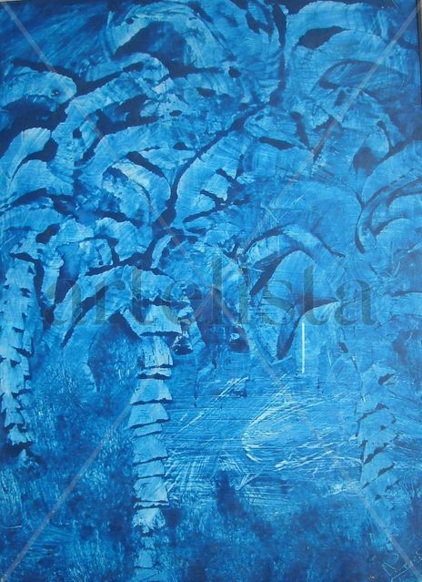 Palmeras azules