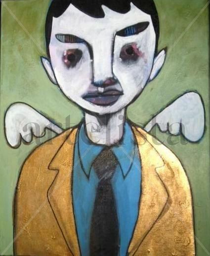 good boy bad job Acrylic Canvas Figure Painting