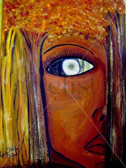 Otoño Timido Oil Canvas Figure Painting