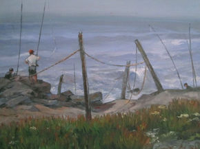 Pescadores de caña