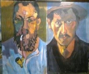 amigo degas Oil Canvas Portrait