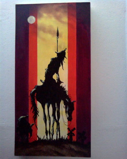 El Quijote Oil Canvas Figure Painting