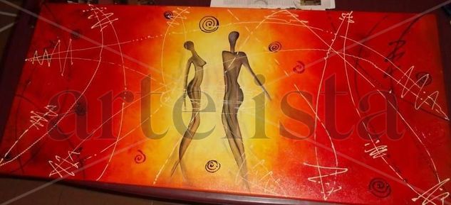 AMOR UNIVERSAL Oil Canvas Figure Painting