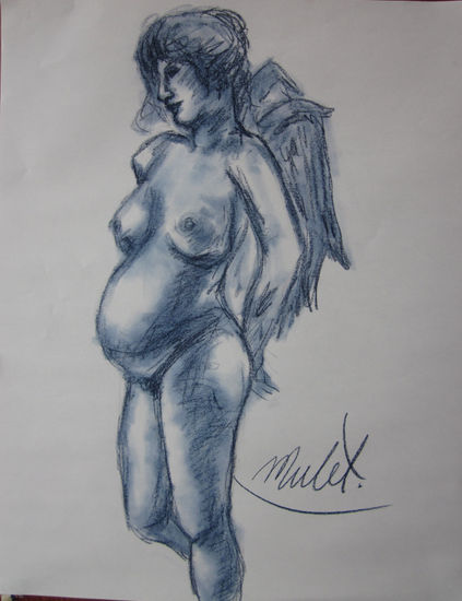 "Angel 1" Charcoal