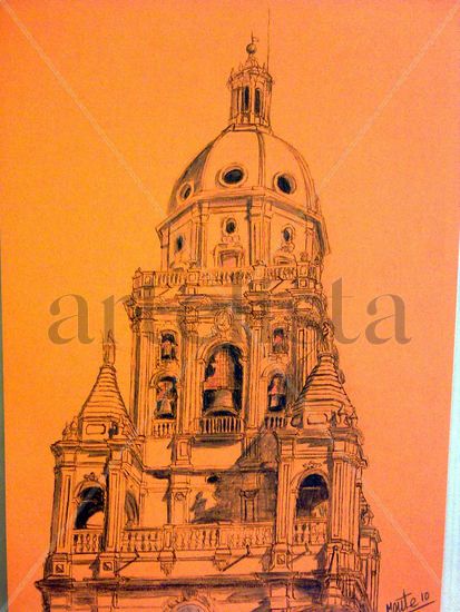 TORRE NARANJA Watercolour Card Landscaping