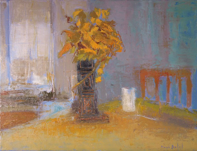 Bodegón de las flores secas Oil Canvas Still Life Paintings