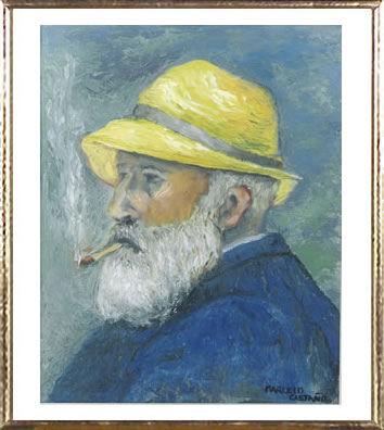 Hombre con cigarro Oil Canvas