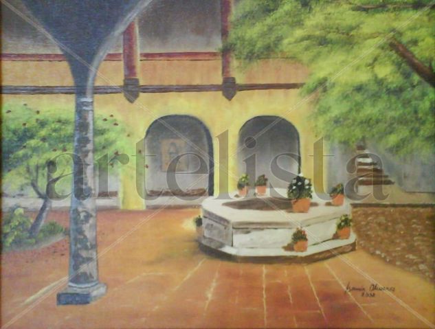 MEDITACION / MEDITATION Oil Canvas Landscaping