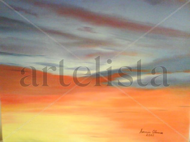 ATARDECER / SUNSET Oil Canvas Landscaping