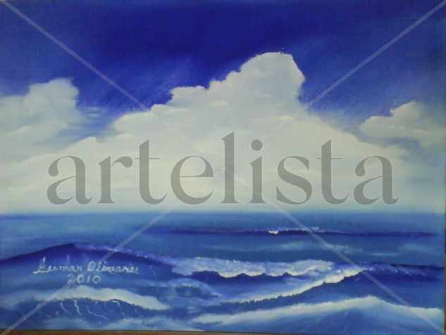 MAR  DE TRANQUILIDAD / SEA OF TRAHQUILITY Oil Canvas Landscaping