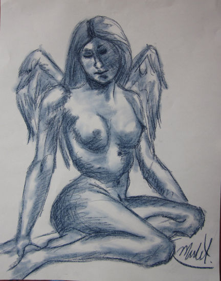 "Angel 2" Charcoal