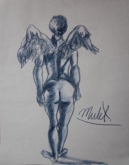 "Angel 3" Charcoal