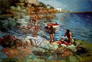 bañistas