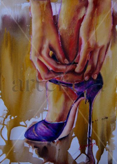 Momentos Mixed media Canvas Figure Painting