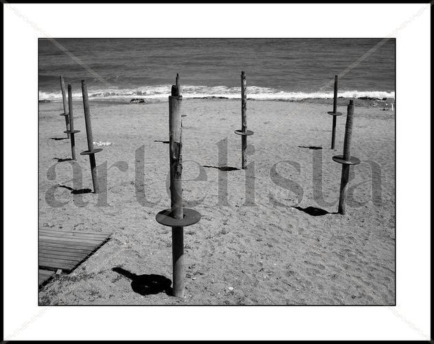 La playa en abril.
