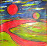 Paisaje con Luna Roja a lo Russo, 2011