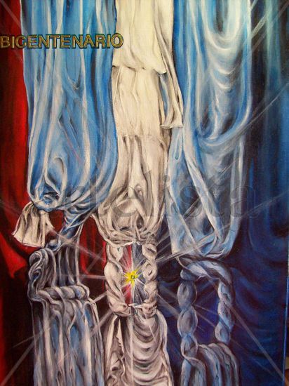 Bicentenario Acrylic Canvas Figure Painting