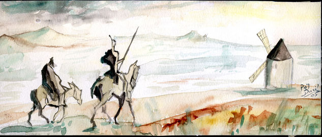 Buscando molinos Watercolour Paper