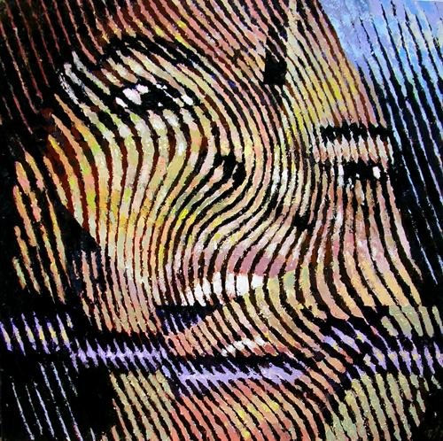 Hipotesis del mordisco Acrylic Canvas Portrait