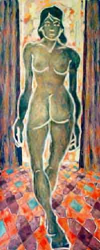 Ella entrando-saliendo Oil Canvas Figure Painting