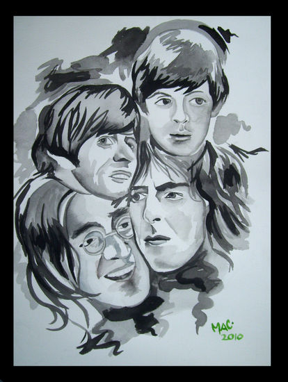 the  beatles acuareleados 