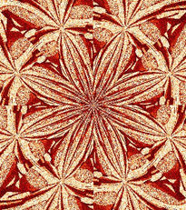 Mosaico digital rojo