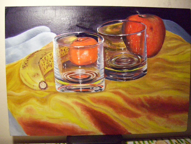 Brillo cristalino Oil Card Still Life Paintings